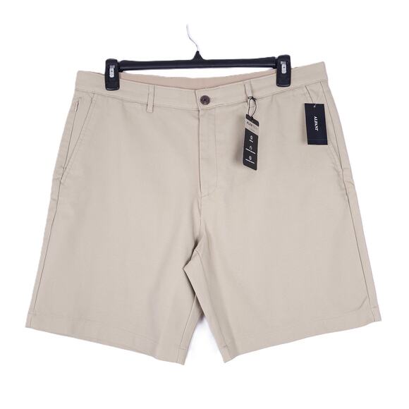 Alfani Men's Stretch Moisture Wicking 9" Tech Chino Shorts Twill Tan Sz 36 NWT - Picture 1 of 8